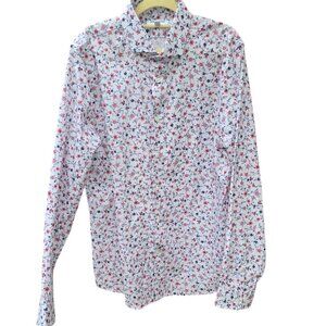Express Men's Button Down Extra Slim Floral Button Down